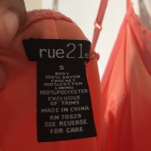 rue21 coral sun dress
